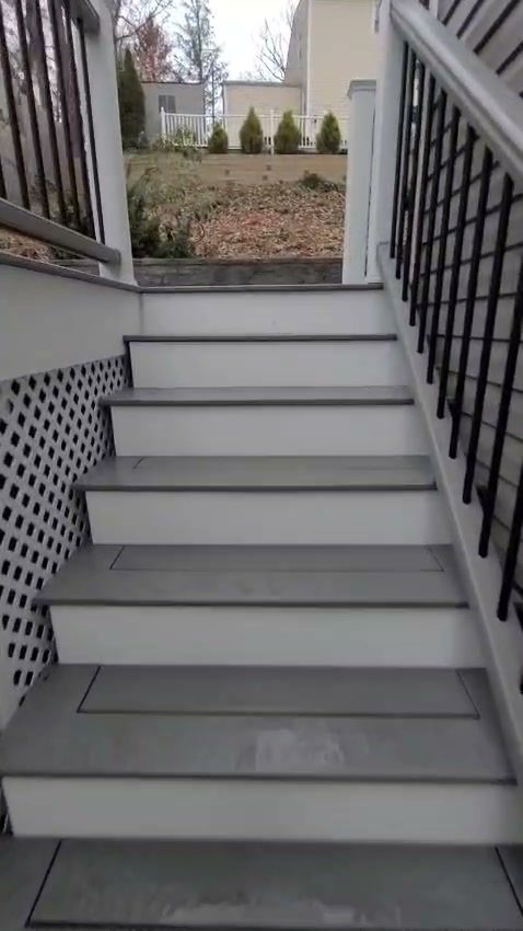 Composite deck and stairs, Exterior project by A.D.J Contractors in New York City